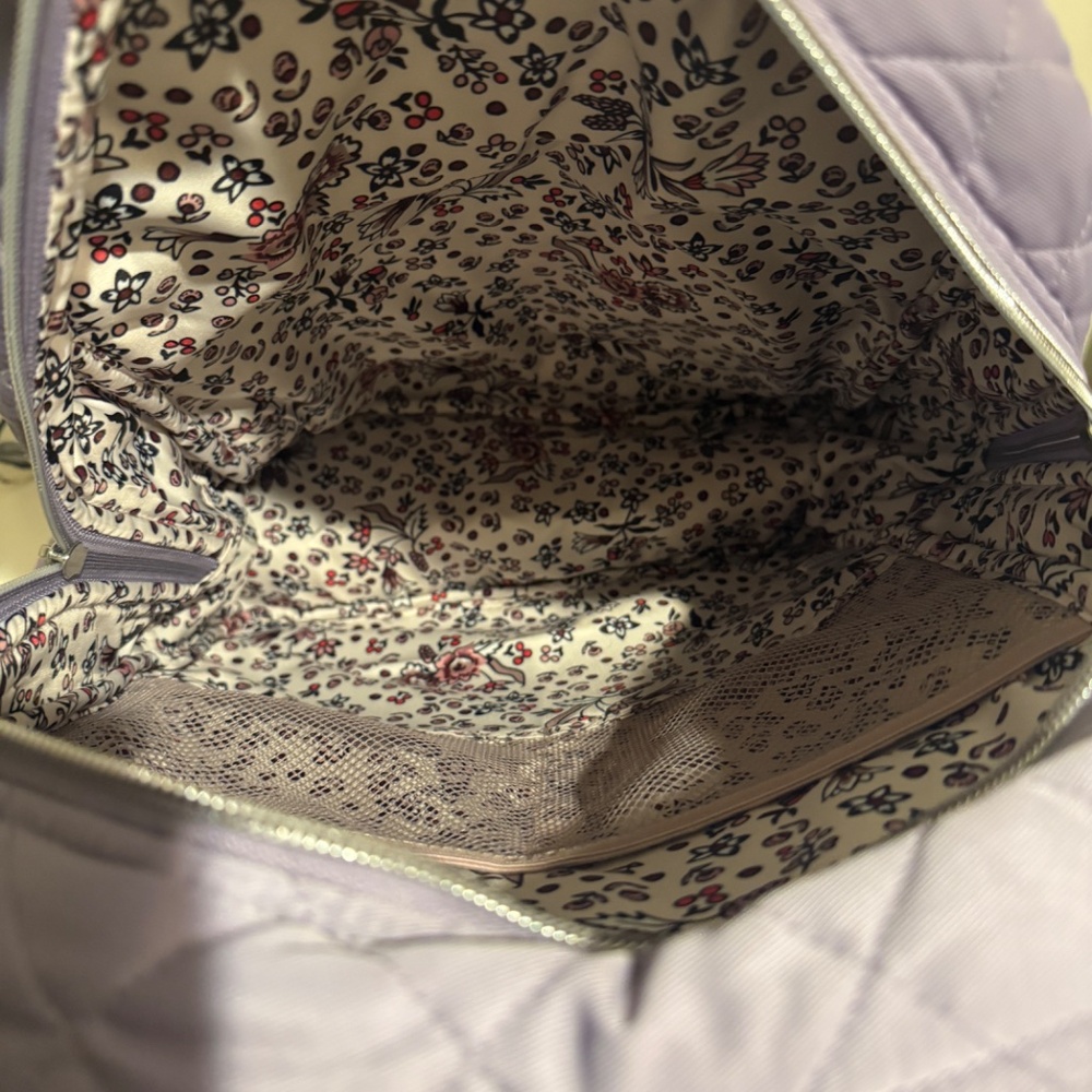 Vera Bradley Performance Twill Campus Backpack in Lavender Sky - Picture 4 of 4